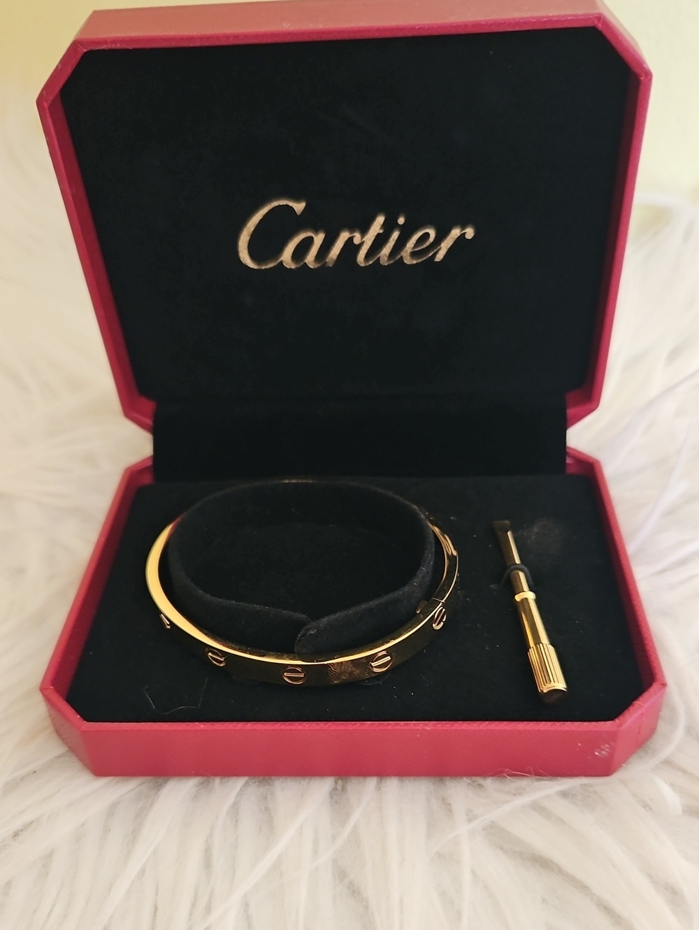 Gold Love Bracelet with Screwdriver - Gold